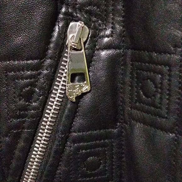 Black Gianni versace leather jacket size 50 180/92a - Picture 3 of 4